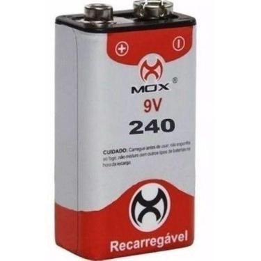 Imagem de Bateria Recarregável 9v 240mah Alta Qualidade Mox Original