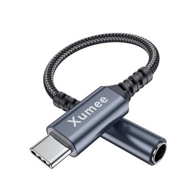 Imagem de Xumee Adaptador USB C para conector de fone de ouvido de 3,5 mm para iPhone 17/16/15, USB C para cabo dongle de áudio auxiliar compatível com iPad Pro/Air/Mini, Samsung Galaxy S25/S24/S23 Ultra, Pixel