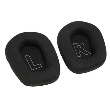 Imagem de Luqeeg G733 Earpads Confortáveis ​​Almofadas de Substituição Respiráveis ​​para Fones de Ouvido para Audiófilos (Preto)