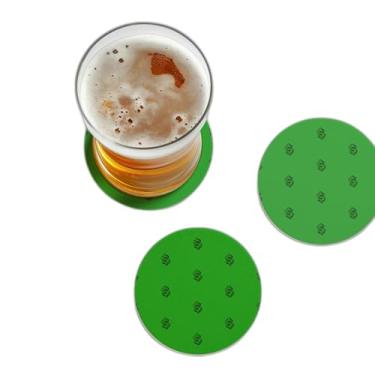 Imagem de Porta Copos Com Ilustração Personalizada Padrão Cifrão - Tamanho 10x10 cm