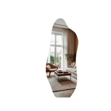 Imagem de ESPELHO 1 METRO GRANDE RETANGULAR DE VIDRO DECORAÇÃO PARA SALA QUARTO BANHEIRO SUPORTE OU DUPLA FACE(Magnus 90x40,Suporte)