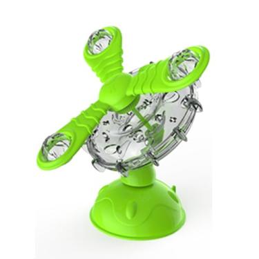 Imagem de Twlead Brinquedo dispensador de petiscos rotativos para animais de estimação: brinquedo de quebra-cabeça giratório de 360 graus, alimentador de roda gigante montado na janela com ventosas para gatos e