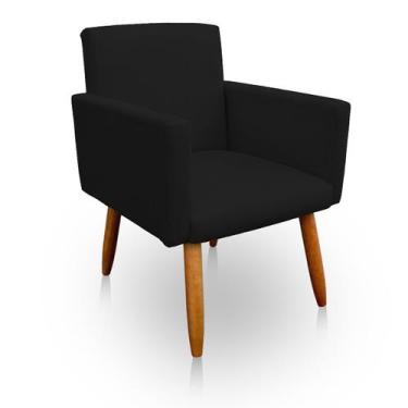 Imagem de Poltrona Decorativa Nina para Sala e Quarto Suede - LH Decor - Los Her