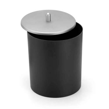 Imagem de Lixeira Cesto de Lixo 5 Litros Com Tampa Banheiro Cozinha Escritório P