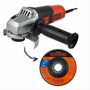 Imagem de Esmerilhadeira Angular Black+Decker Versátil G720 Potente Corte e Desb