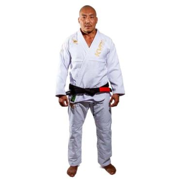 Imagem de Kimono de Jiu Jitsu KVRA Gold Branco A4-Unissex