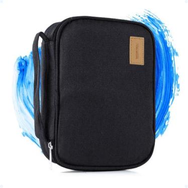 Imagem de Estojo Grande Feminino Box Jumbo Compartimentos C/ Elásticos - Hxt, Pr