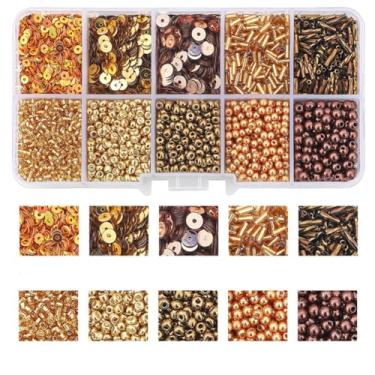 Imagem de Kit sortido de contas de tamanho misto de 10 formas para fazer pulseiras, suprimentos de joias, faça você mesmo, colar, brinco, criação de presente criativo