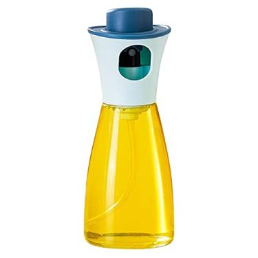 Imagem de Spray de Óleo Vidro Soda Recarregável 180ml Garrafa Vinagre Molho Soja Dispenser à Prova Vazamento - Boca Grande Transparente Grip Confortável para Co