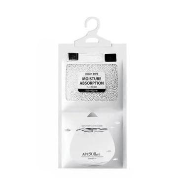 Imagem de Pacotes Absorventes De Umidade Pendurados Sacos Desumidificadores De Armário Antimofo(Branco 60g,10 UNI)