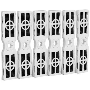 Imagem de Pacote com 6 filtros de ar de geladeira de substituição para AF-2 RAF-2 compatível com Frigi-daire FRGPAAF2 PureAir e Elec-trolux ELXPAAF2, substitui para geladeira FRFC2323AS FRFC232LAF FRFC233LAF
