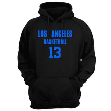 Imagem de Blusa Moletom Capuz Basquete Los Angeles Basketball núm 13 - Loja Clic