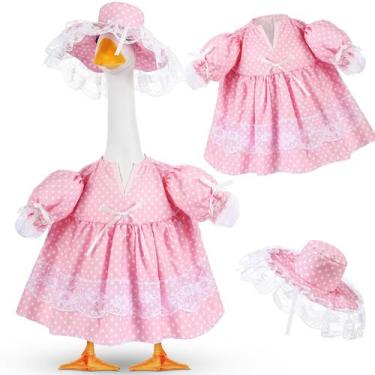 Imagem de Chapéu Lolita Goose Outfit Aliceset 23" rosa de bolinhas