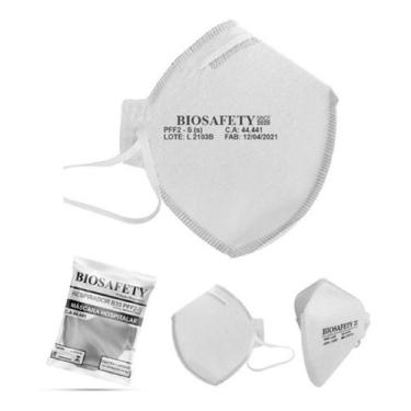 Imagem de Máscara descartável  pff2 sem válvula - ALLTEC, UNIC, BRANCO