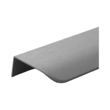 Imagem de Puxadores Ocultos De Alumínio Preto Dourado Cinza Para Armários, Alças