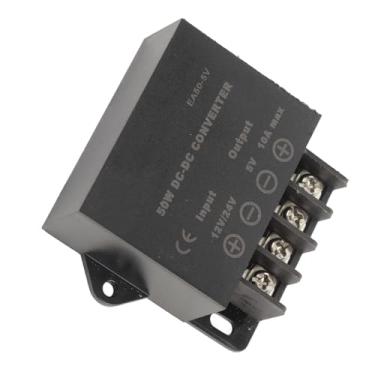 Imagem de LiebeWH Conversor de Energia EA50-5V, Material ABS, Dissipação de Calor Eficiente, Saída de Potência de 50 W, Ideal para Sistemas de Navegação Automotiva e Painéis Fotovoltaicos