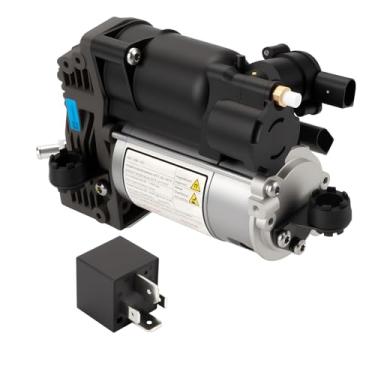 Imagem de GRACEGALAXY Bomba compressor de suspensão a ar com relé para Mercedes-Benz W221 CL216 S350 S400 S450 S550 S600 S63 AMG Bomba de ar 2213201604 A1663200104 para Mercedes ML GL classe W166 X166 22132