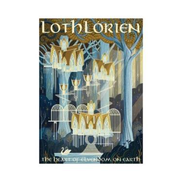 Imagem de Pôster Vintage Do Senhor Dos Anéis, Impressão Em Tela, Arte De Parede 