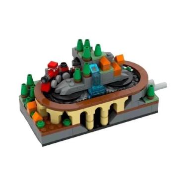 Imagem de Blocos De Montar De Trem Com Manivela Para Meninos E Meninas, Modelo M