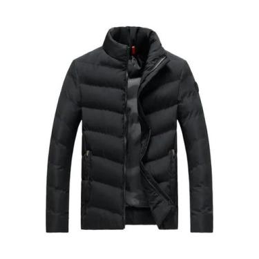 Imagem de Jaqueta Parka Masculina De Inverno Grossa E Quente Com Gola Alta Cor S
