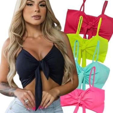 Imagem de Cropped Suplex Com Bojo Feminino - TLT, Rosa, Feminino, Único