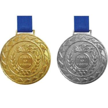 Imagem de Kit C/40 Medalhas de Ouro + 40 Medalhas de Prata M43 Crespar