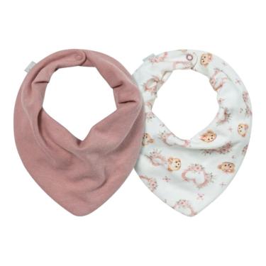 Imagem de Kit Com 2 Babadores Bebê Bandana Amor de Urso Rose -Hug