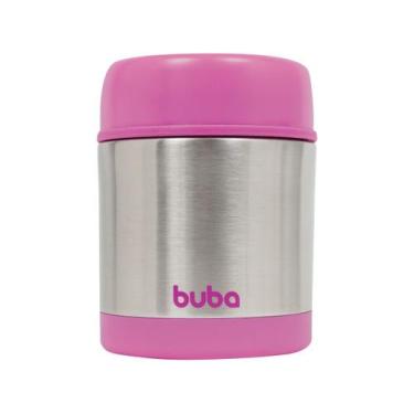 Imagem de Pote Térmico Buba Parede Dupla Rosa 350ml 10740, Rosa