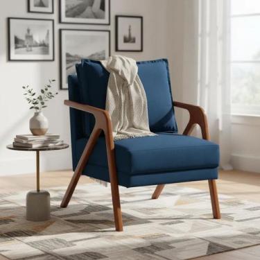 Imagem de Poltrona Decorativa Para Sala Recepção Manicure Consultório Clínica Ca