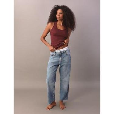 Imagem de Calça Jeans Cropped  Straight 5 Pockets-Feminino