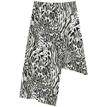 Imagem de Saia De Cintura Alta Estampada Com Sobreposição-Feminino