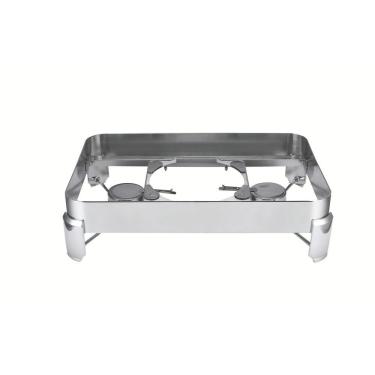 Imagem de Suporte para Rechaud Banho Maria GN 1-1 para Buffet em Aço Inox com Fogareiro Uso Profissional Inox Tramontina