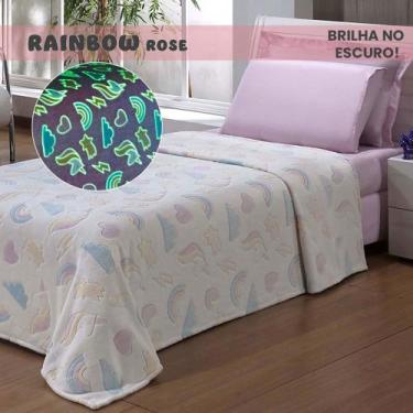 Imagem de Manta Infantil Flannel Shine - Andreza - Andreza enxovais, RAINBOW ROS