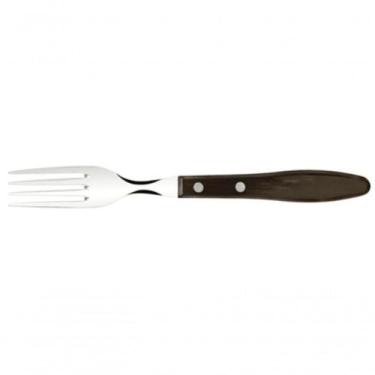 Imagem de Garfo Jumbo Tramontina Churrasco Aço Inox Polywood Castanho