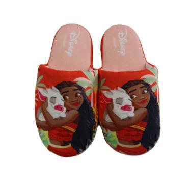 Imagem de Pantufa Infantil Moana Vermelha Basic+ Nº 25/26
