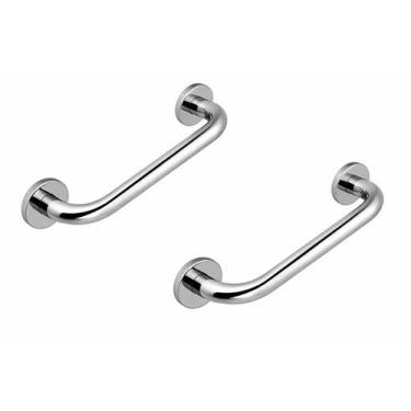 Imagem de 2x Barra de Apoio Inox 30cm Para Banheiro Idosos Acessibilidade - TCR