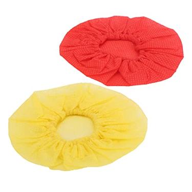 Imagem de Capa protetora Mike, capa de microfone leve respirável e fácil de substituir não tecida para estúdios de gravação (vermelho e amarelo)