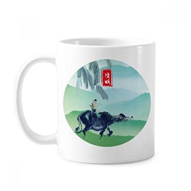 Imagem de Excited Insets Twenty Four Solar Term Caneca Cerâmica Café Porcelana Utensílios de Mesa