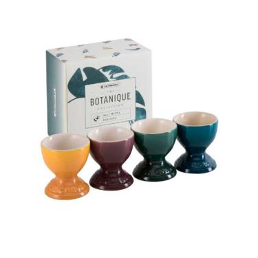 Imagem de Porta Ovo Quente Kit Botanique Collection Roxo Fig, Amarelo Nectar, Azul Deep Teal e Verde Artichaut 4 Peças Le Creuset