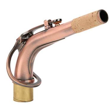 Imagem de Fockety Saxofone Alto Sax Bend Pescoço, Saxofone Tenor Dourado, 2,45 cm, Universal para Saxofone Alto Acessório (Antigo)