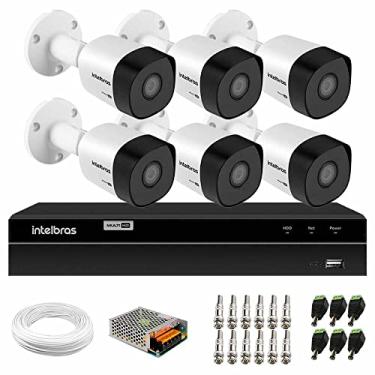 Imagem de Kit 6 Câmeras de Segurança Hd 720p Intelbras Vhd 3130b G3 + Dvr Intelbras Multi Hd + Acessórios