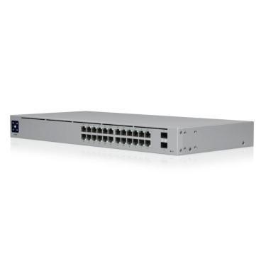 Imagem de Switch 24 Portas Ubiquiti UniFi - 24 Portas Gigabit - 2 Portas SFP Gigabit - PoE+ - Ger...