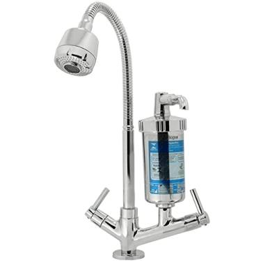 Imagem de Torneira Metal Inox Filtro Gourmet Pia Mesa Cozinha Bancada