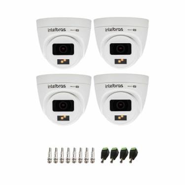 Imagem de Kit 04 Câmeras Intelbras Vhd 1220 D G7 Full Color Interna e Externa com Alta Definição Full Hd 1080p Visão Noturna 20m + Conectores