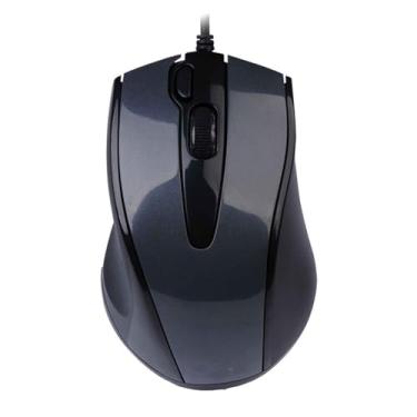 Imagem de JUSHZ Mouse de computador para laptop com fio mouse USB para jogos dispositivo de apontar mouse ergonômico leve sem som rolagem ao toque mouse óptico uso de escritório silencioso com botão de captura