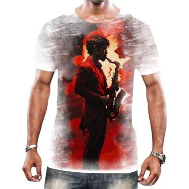 Imagem de Camisa Camiseta Tshirt Instrumento Saxofone Saxofonista Hd 4 - Enjoy S