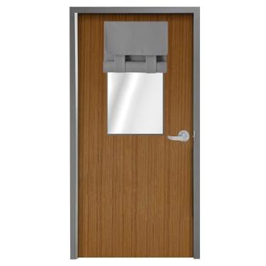 Imagem de WdFour Cortinas de porta lateral para janela, escurecimento de ambiente, cor sólida, cobertura de janela para cortina de luz lateral de vidro, persiana de amarração 45,7 cm L x 106 cm C, 1 painel