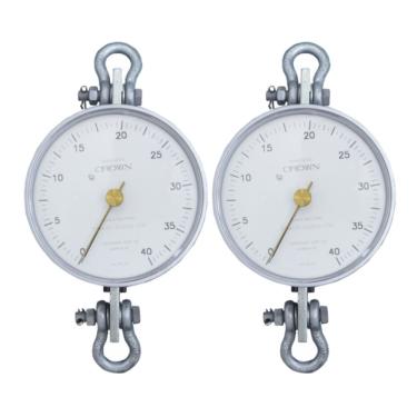 Imagem de Kit 2 Dinamômetro Circular Analógico Faixa 0 A 4000Kgf Força Graduação 50Kg Alumínio Br-4000 Portátil Instrutherm Maleta