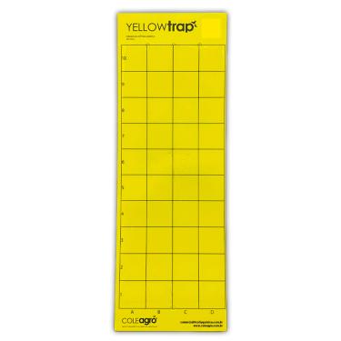 Imagem de Armadilha Amarela Adesiva Quadriculada Contra Insetos - 50 Unidades Armadilhas - Controle de pragas