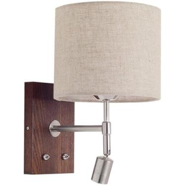 Imagem de Luminária de parede branca, arandela redonda de resina, luz de montagem na parede, arandelas de LED, luminária de parede de 15 W, luzes de lavagem de parede internas para quarto, cabeceira,